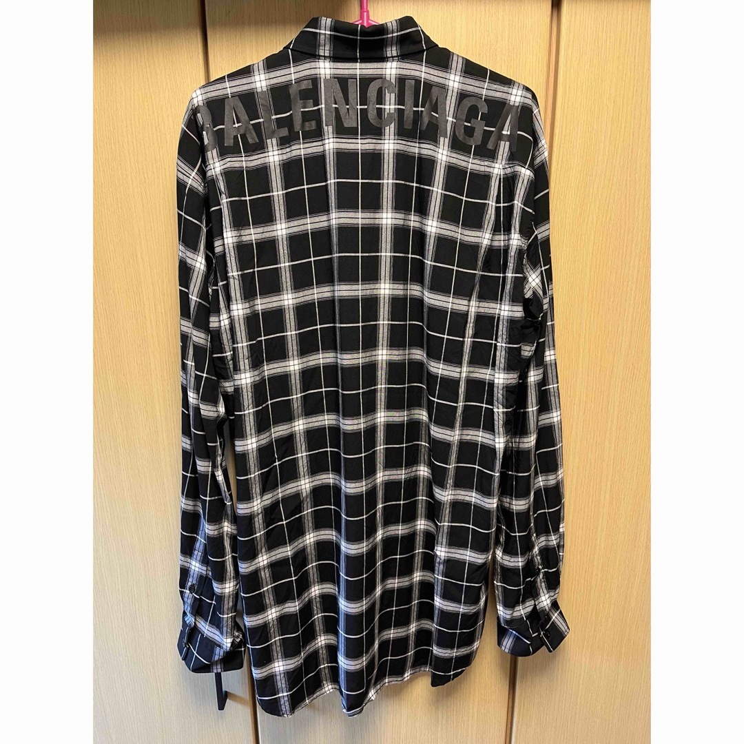 Balenciaga - 正規 19SS BALENCIAGA バレンシアガ バックロゴ チェック Balenciaga - 正規 19SS BALENCIAGA バレンシアガ バックロゴ チェック