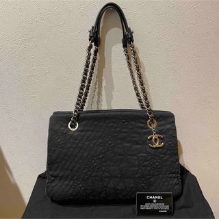 シャネル(CHANEL)のCHANEL♦︎シャネル カメリア デニム チェーンバッグ(ショルダーバッグ)