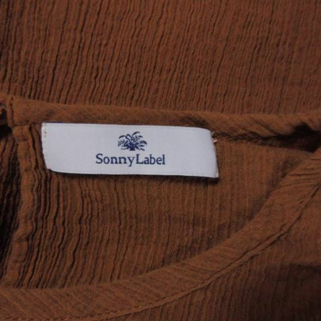 Sonny Label(サニーレーベル)のサニーレーベル ブラウス 長袖 F 茶 210630YH5A レディースのトップス(シャツ/ブラウス(長袖/七分))の商品写真