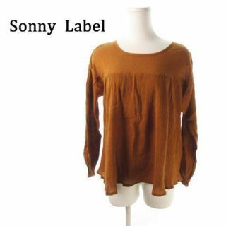 サニーレーベル(Sonny Label)のサニーレーベル ブラウス 長袖 F 茶 210630YH5A(シャツ/ブラウス(長袖/七分))