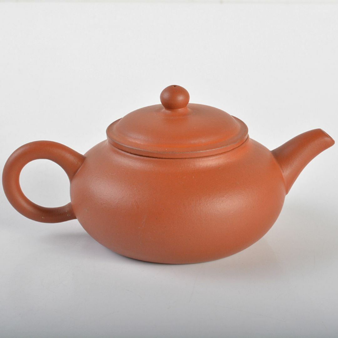 中国　荊渓恵孟臣製　 紫砂　朱泥　急須　茶壷　C　R6954