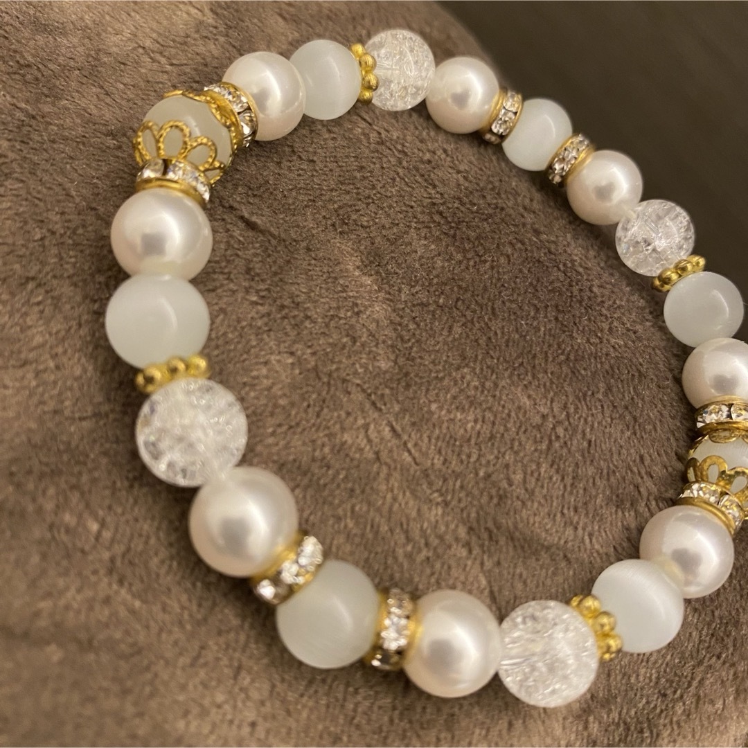 天然石　パワーストーン　ブレスレット　レディース　数珠 レディースのアクセサリー(ブレスレット/バングル)の商品写真