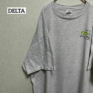 デルタ(DELTA)のDELTA デルタ Tシャツ 半袖 ゆるだぼ ワンポイント 古着 XL(Tシャツ/カットソー(半袖/袖なし))