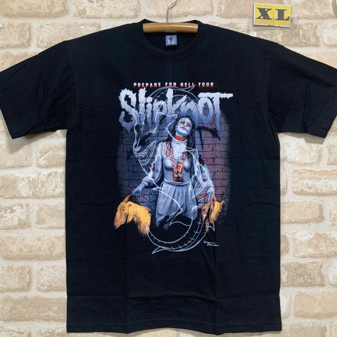 スリップノット  Tシャツ　XL サイズ　SLIPKNOT  管B02 メンズのトップス(Tシャツ/カットソー(半袖/袖なし))の商品写真