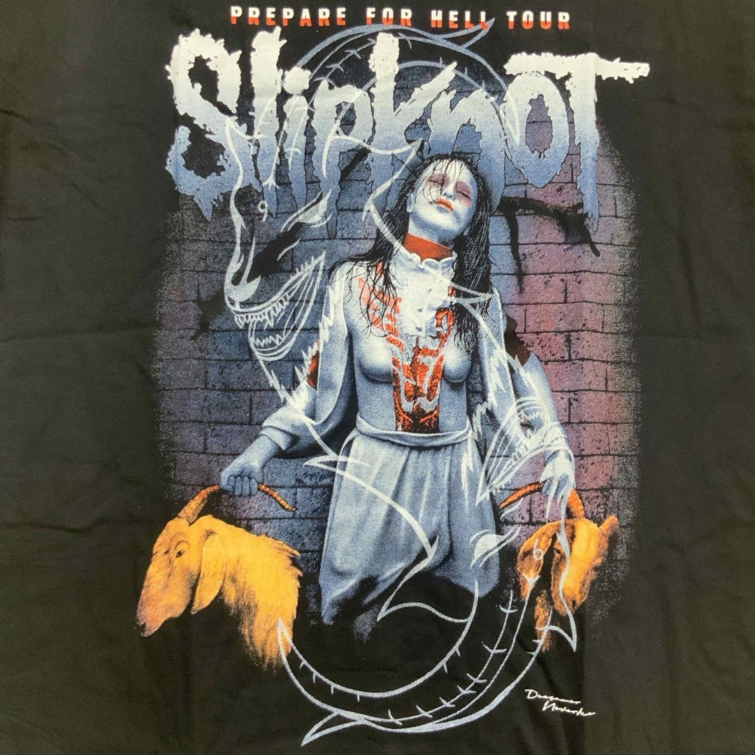 スリップノット  Tシャツ　XL サイズ　SLIPKNOT  管B02 メンズのトップス(Tシャツ/カットソー(半袖/袖なし))の商品写真