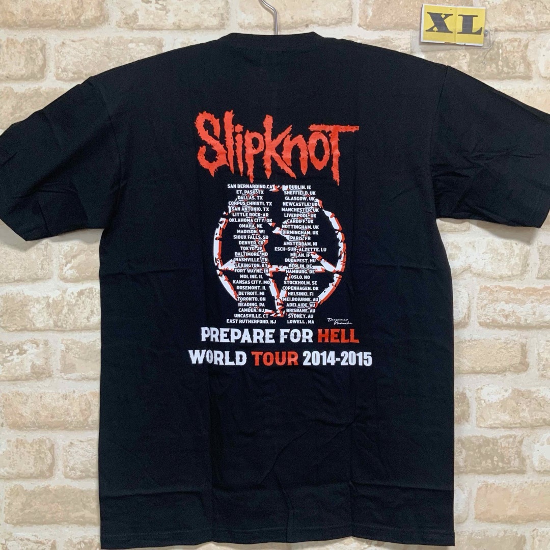 スリップノット  Tシャツ　XL サイズ　SLIPKNOT  管B02 メンズのトップス(Tシャツ/カットソー(半袖/袖なし))の商品写真