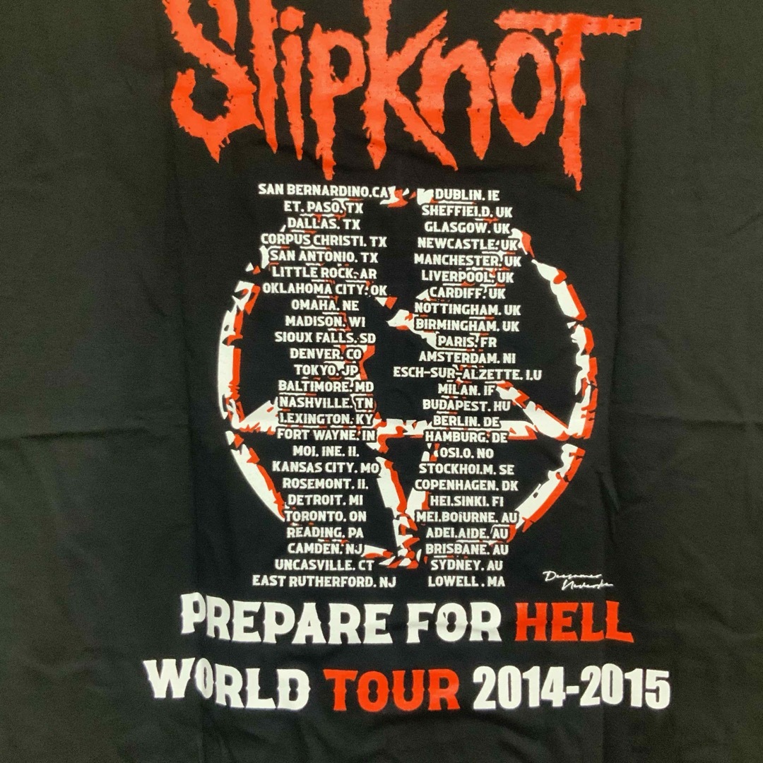 スリップノット  Tシャツ　XL サイズ　SLIPKNOT  管B02 メンズのトップス(Tシャツ/カットソー(半袖/袖なし))の商品写真