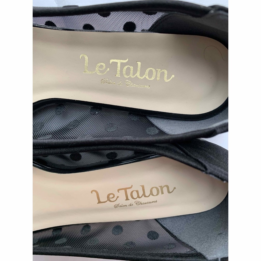 Le Talon(ルタロン)の【美品】ルタロン　ドット柄フラットシューズ（23.5） レディースの靴/シューズ(ハイヒール/パンプス)の商品写真