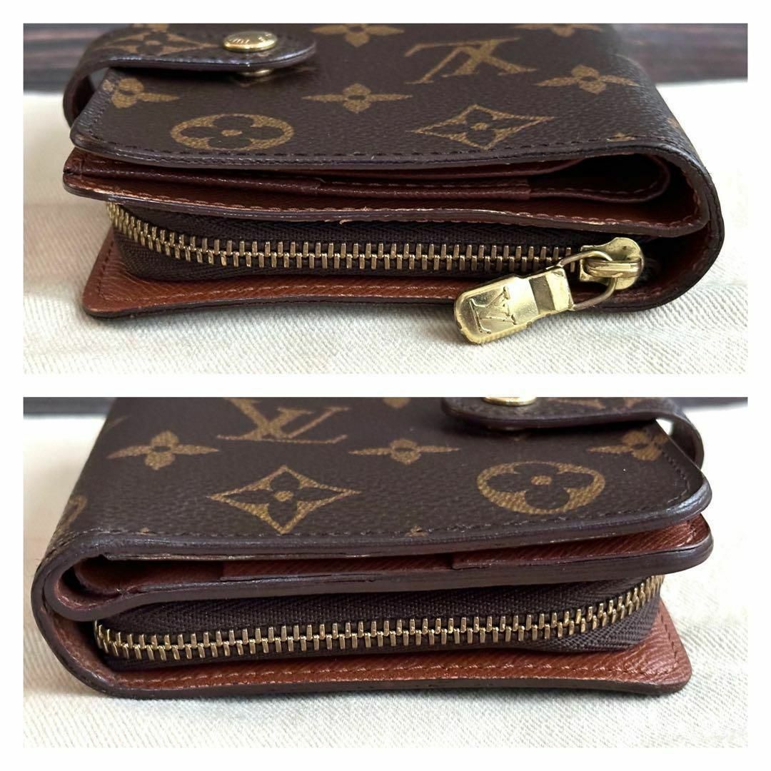 LOUIS VUITTON(ルイヴィトン)の【美品☆】ルイヴィトン コンパクトジップ　モノグラム　折り財布 レディースのファッション小物(財布)の商品写真