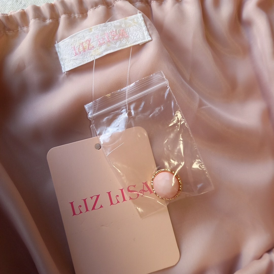 LIZ LISA(リズリサ)の新品 LIZ LISA ピンク 長袖 ミニワンピース レディース サイズ0 レディースのワンピース(ミニワンピース)の商品写真