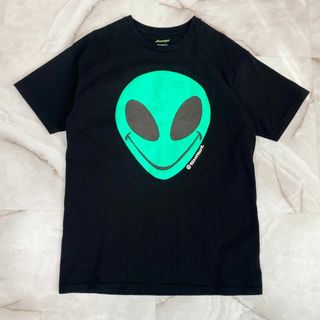 レディメイド(READYMADE)のレディメイド×サイコワールド　エイリアンロゴTシャツ　ブラック　L 3パックT(Tシャツ/カットソー(半袖/袖なし))