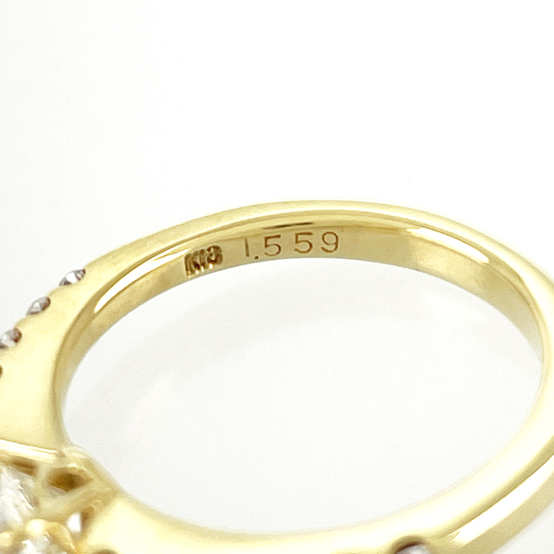 リング K18YG ダイヤモンド 9号(49) レディースのアクセサリー(リング(指輪))の商品写真