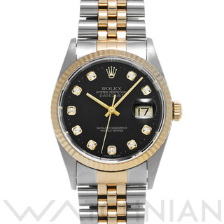 ロレックス(ROLEX)の中古 ロレックス ROLEX 16233G W番(1995年頃製造) ブラック /ダイヤモンド メンズ 腕時計(腕時計(アナログ))