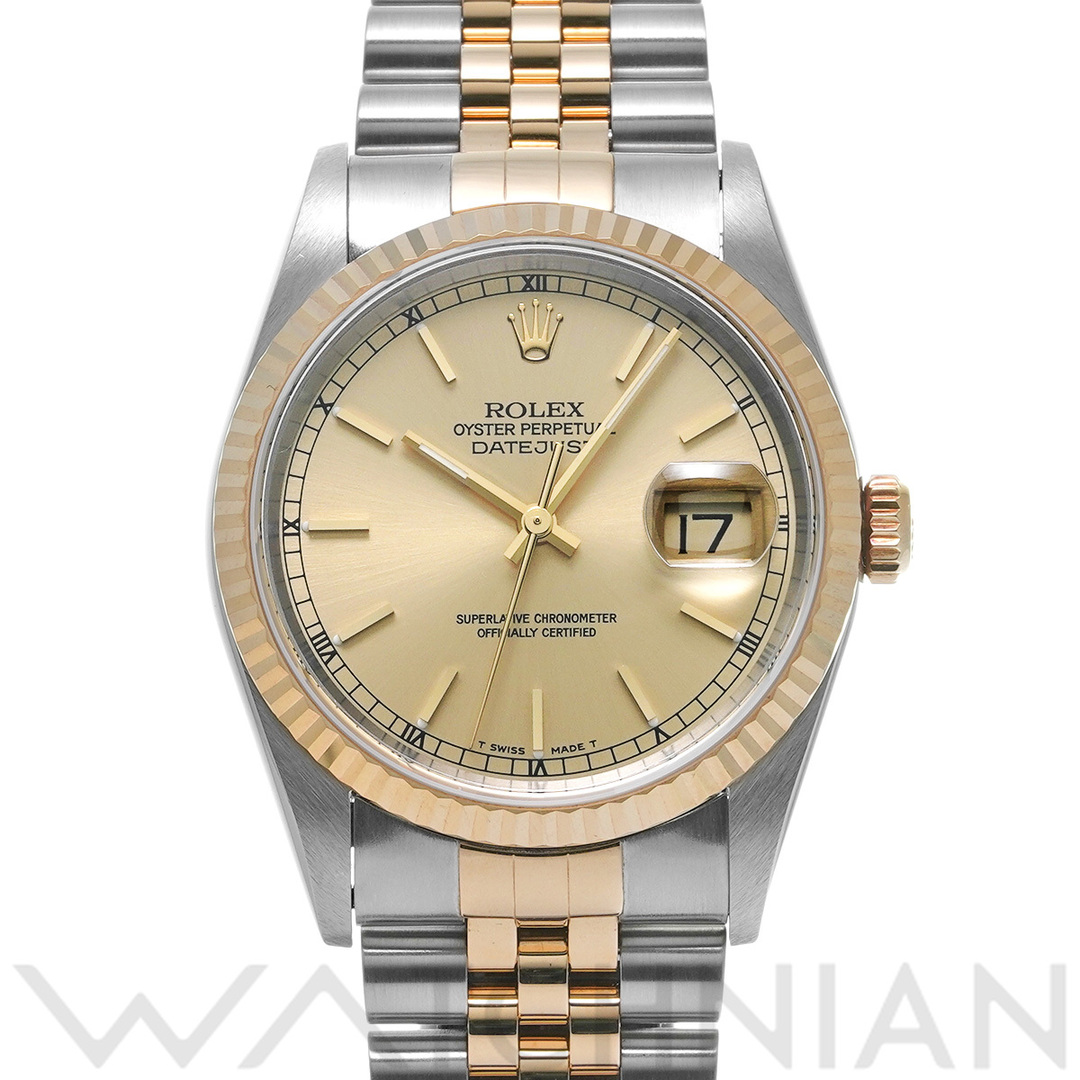 ROLEX(ロレックス)の中古 ロレックス ROLEX 16233 U番(1997年頃製造) シャンパン メンズ 腕時計 メンズの時計(腕時計(アナログ))の商品写真