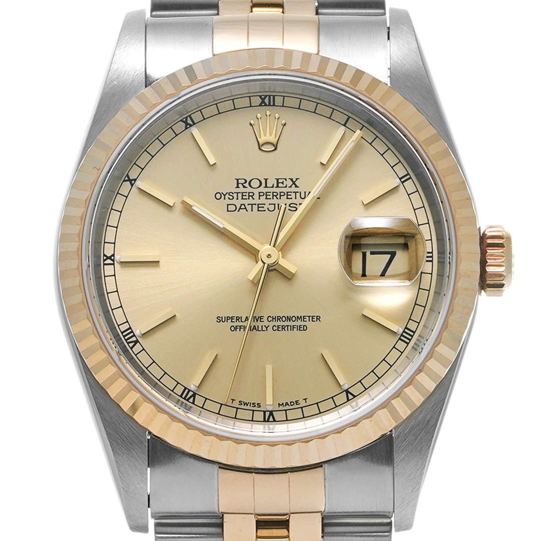 ROLEX(ロレックス)の中古 ロレックス ROLEX 16233 U番(1997年頃製造) シャンパン メンズ 腕時計 メンズの時計(腕時計(アナログ))の商品写真