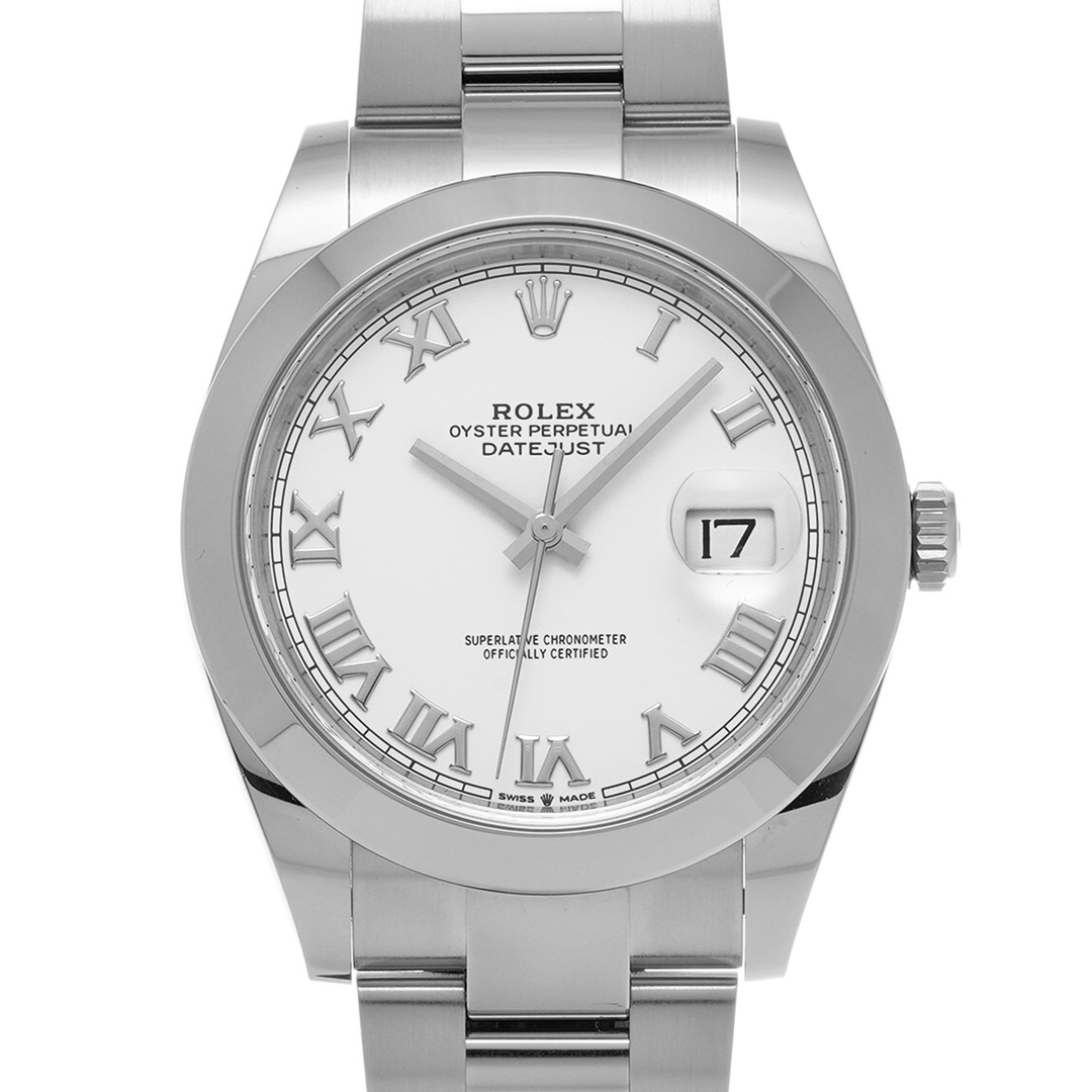 ROLEX(ロレックス)の中古 ロレックス ROLEX 126300 ランダムシリアル ホワイト メンズ 腕時計 メンズの時計(腕時計(アナログ))の商品写真