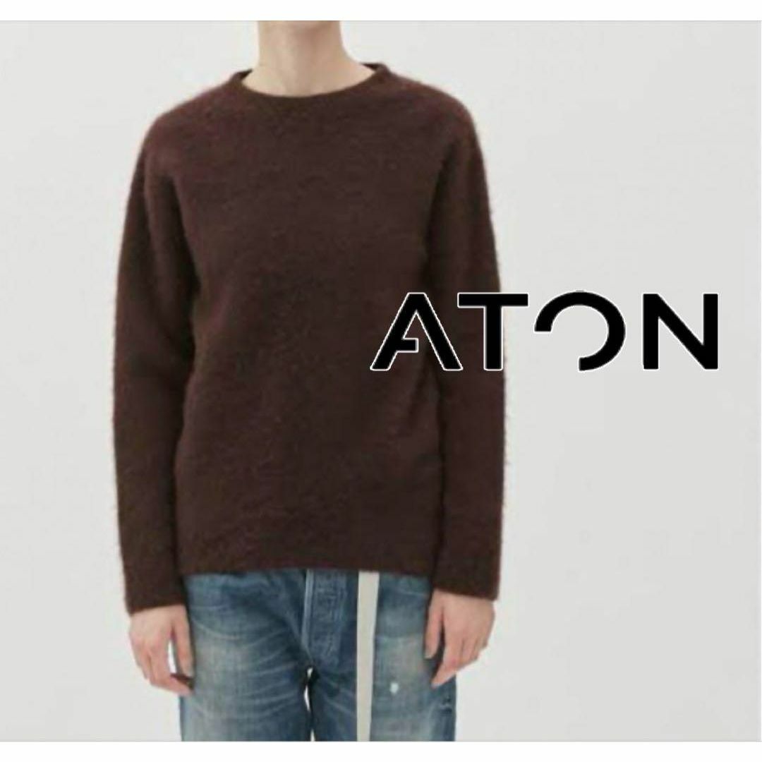 ATON(エイトン)のATON カシミヤクルーネックニット 0321 レディースのトップス(ニット/セーター)の商品写真