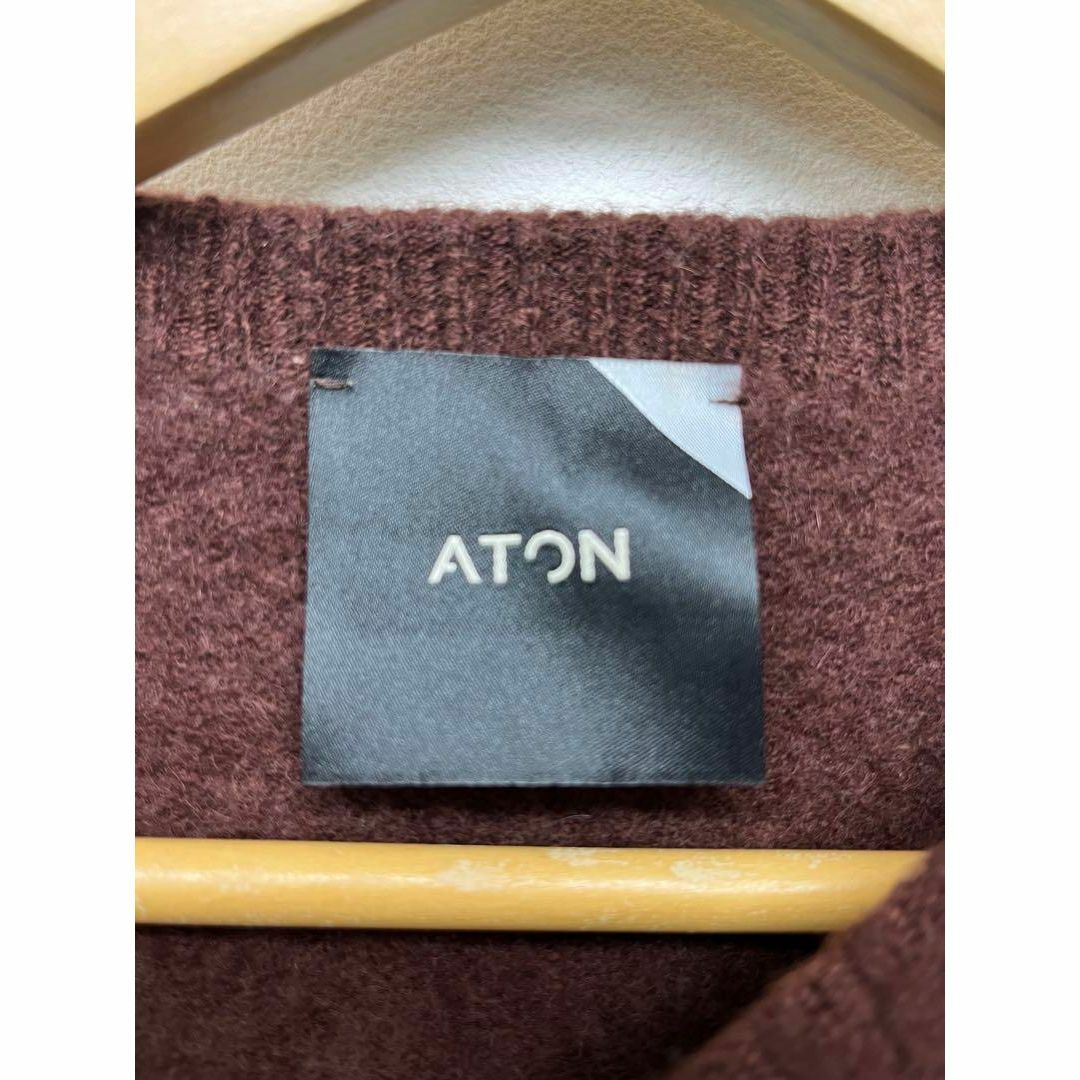 ATON(エイトン)のATON カシミヤクルーネックニット 0321 レディースのトップス(ニット/セーター)の商品写真
