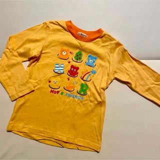 ホットビスケッツ(HOT BISCUITS)のミキハウス　ホットビスケッツ 110  長袖Ｔシャツ　ロンT オレンジ　春秋(Tシャツ/カットソー)