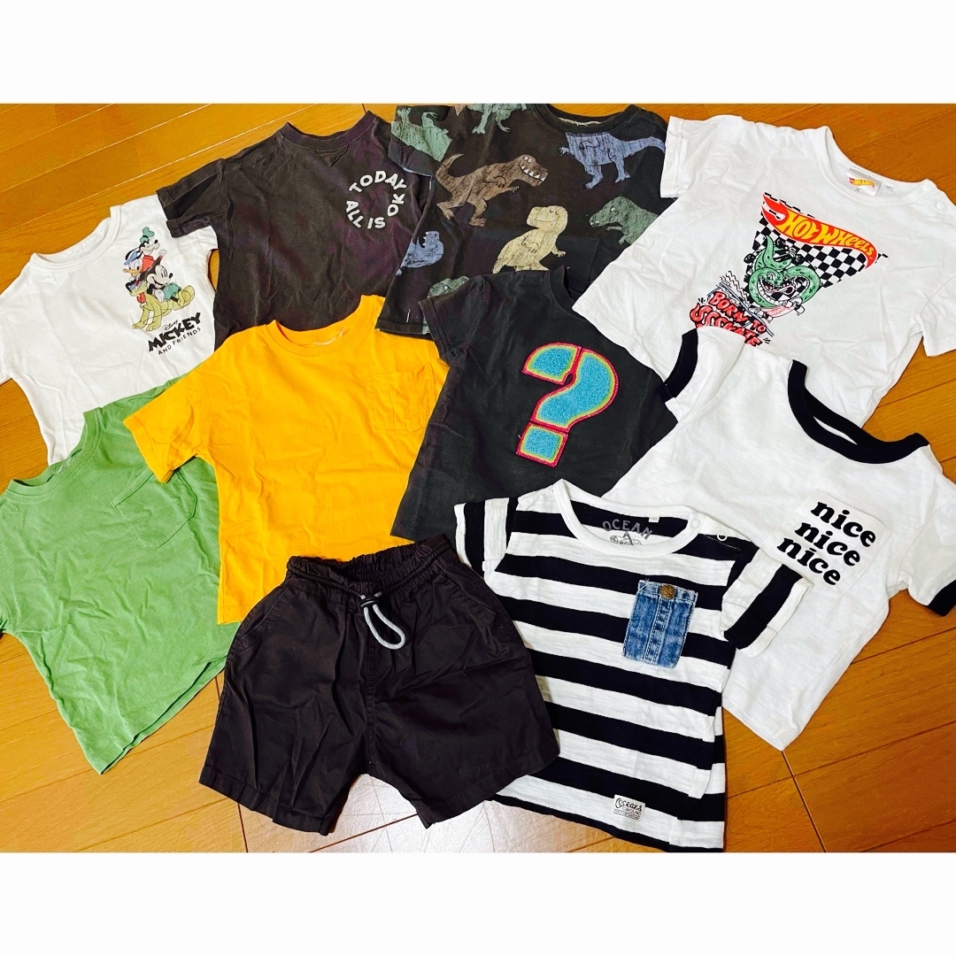 MARKEY'S(マーキーズ)の再値下げサイズ90センチ、Tシャツ、ハーフパンツ10点セット売り キッズ/ベビー/マタニティのキッズ服男の子用(90cm~)(Tシャツ/カットソー)の商品写真