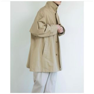 オーラリー(AURALEE)のsowell gabardine oversized half coat(ステンカラーコート)