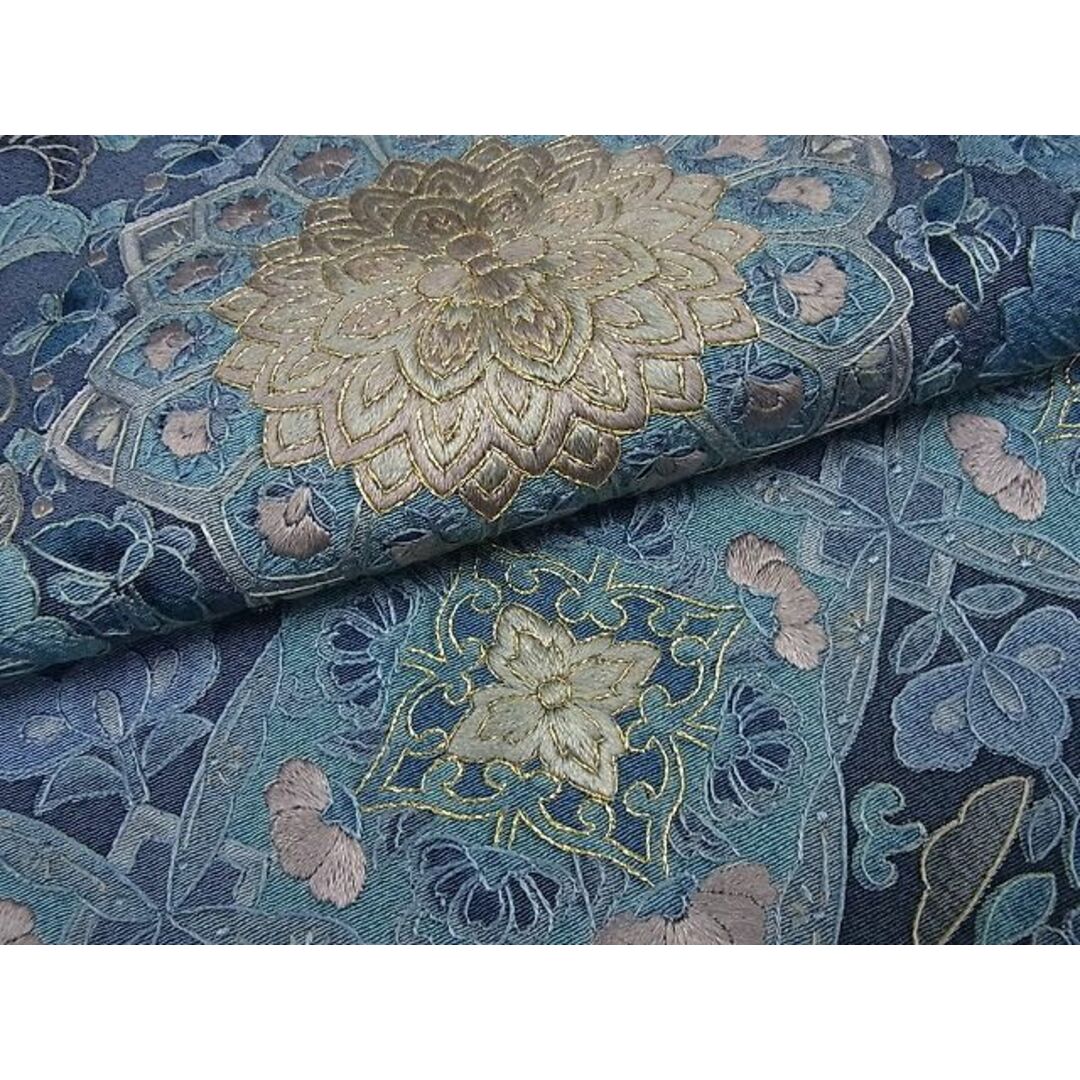 平和屋1■極上　訪問着　総刺繍　スワトウ刺繍　正倉院花文　金糸　逸品　未使用4s599 レディースの水着/浴衣(着物)の商品写真