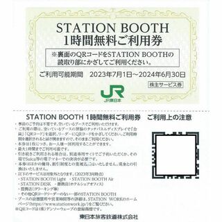 2枚■STATION BOOTH ステーションブース1時間無料券■JR東日本(その他)