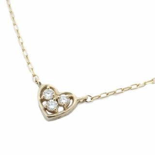 サマンサティアラ(Samantha Tiara)のSamantha Tiara サマンサティアラ ハート ネックレス K10YG/ダイヤモンド0.03ct(ネックレス)