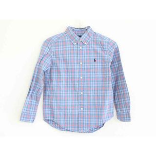 ラルフローレン(Ralph Lauren)の【春物 新入荷!】†ラルフローレン/Ralph Lauren†130cm(7) 長袖シャツ 青【中古】子供服 キッズ kids 男の子 春秋 tops 223042(シャツ/カットソー)