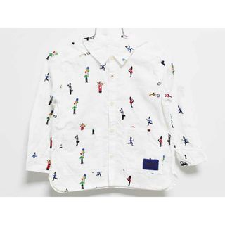 BURBERRY - 【春物 新入荷!】‡バーバリー/BURBERRY‡100cm 長袖シャツ 白【中古】子供服 キッズ kids 男の子 春秋 tops 623042