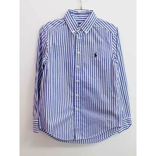 ラルフローレン(Ralph Lauren)の【春物 新入荷!】▼ラルフローレン/Ralph Lauren▼140cm 長袖シャツ 青×白 【中古】子供服 キッズ ジュニア 男の子 春夏秋 tops 723042(シャツ/カットソー)