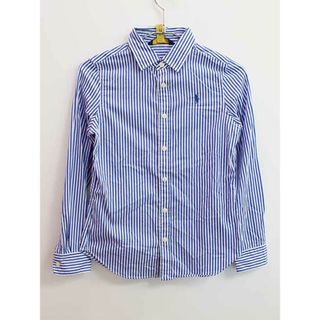 ラルフローレン(Ralph Lauren)の【春物 新入荷!】▼ラルフローレン/Ralph Lauren▼140cm 長袖シャツ 青×白 【中古】子供服 キッズ ジュニア 女の子 春秋 tops 723042(シャツ/カットソー)