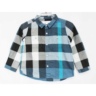 バーバリー(BURBERRY)の【春物 新入荷!】[バーバリー/BURBERRY]92cm 長袖シャツ ブルー系【中古】子供服 キッズ kids 男の子 春秋 tops 623042(シャツ/カットソー)