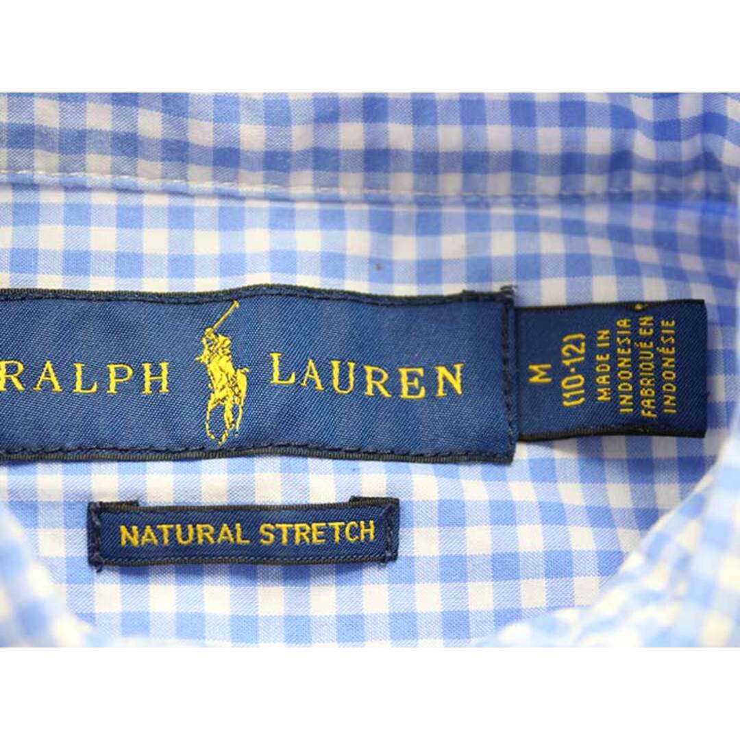 Ralph Lauren(ラルフローレン)の【春物 新入荷!】▼ラルフローレン/Ralph Lauren▼150cm 長袖シャツ 水色×白×紺 【中古】子供服 キッズ ジュニア 男の子 春秋 tops  323042 キッズ/ベビー/マタニティのベビー服(~85cm)(シャツ/カットソー)の商品写真