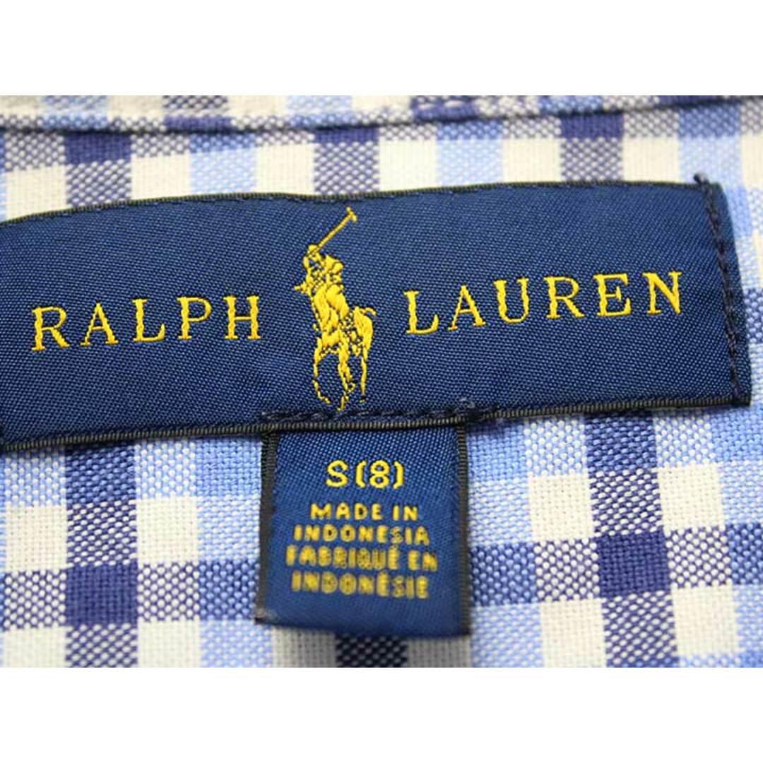 Ralph Lauren(ラルフローレン)の【春物 新入荷!】▼ラルフローレン/Ralph Lauren▼140cm 長袖シャツ 水色×青×白 【中古】子供服 キッズ ジュニア 男の子 春秋冬 tops 723042 キッズ/ベビー/マタニティのベビー服(~85cm)(シャツ/カットソー)の商品写真