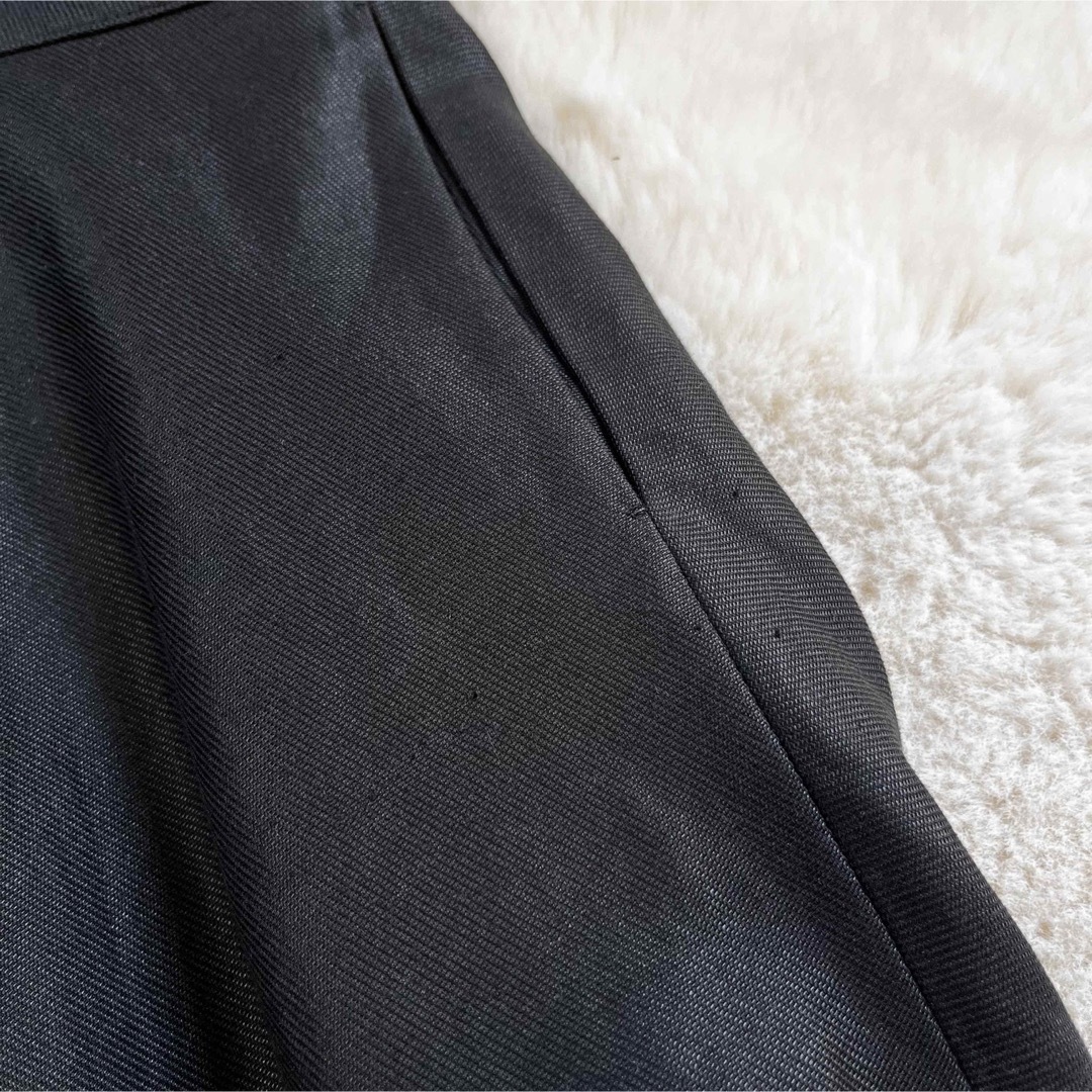 Drawer(ドゥロワー)のドゥロワー drawer スカート　ブラック　コットン　リネン　 レディースのスカート(ロングスカート)の商品写真