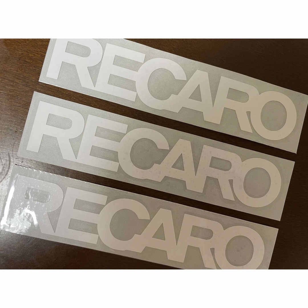 RECARO レカロ ステッカー 3枚セット 自動車/バイクのバイク(ステッカー)の商品写真