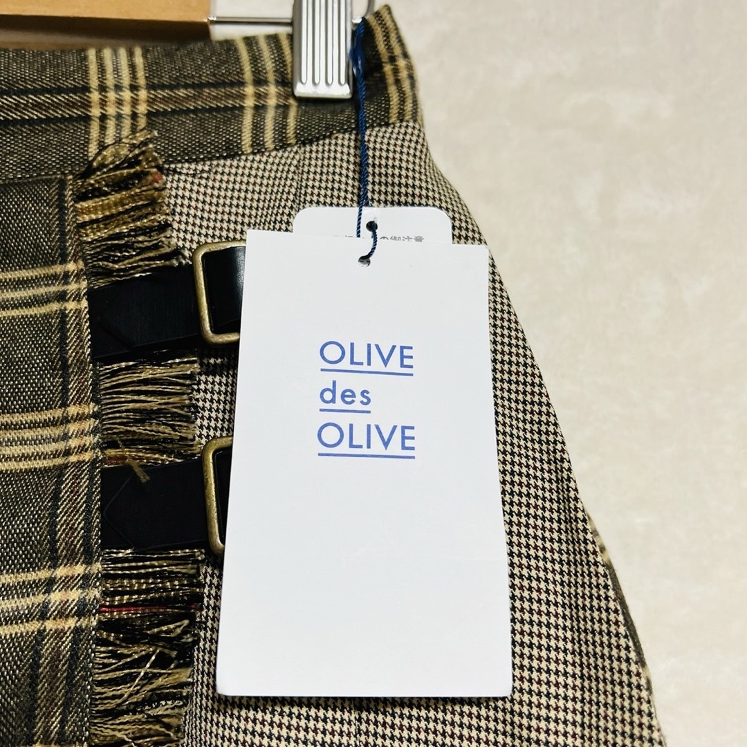 OLIVEdesOLIVE(オリーブデオリーブ)の◇新品未使用タグ付◇olive des olive ミニスカート　チェック柄　 レディースのスカート(ミニスカート)の商品写真