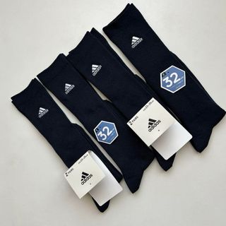 アディダス(adidas)のアディダス　ワンポイント刺繍　靴下　ソックス　スクールソックス　4足セット(ソックス)