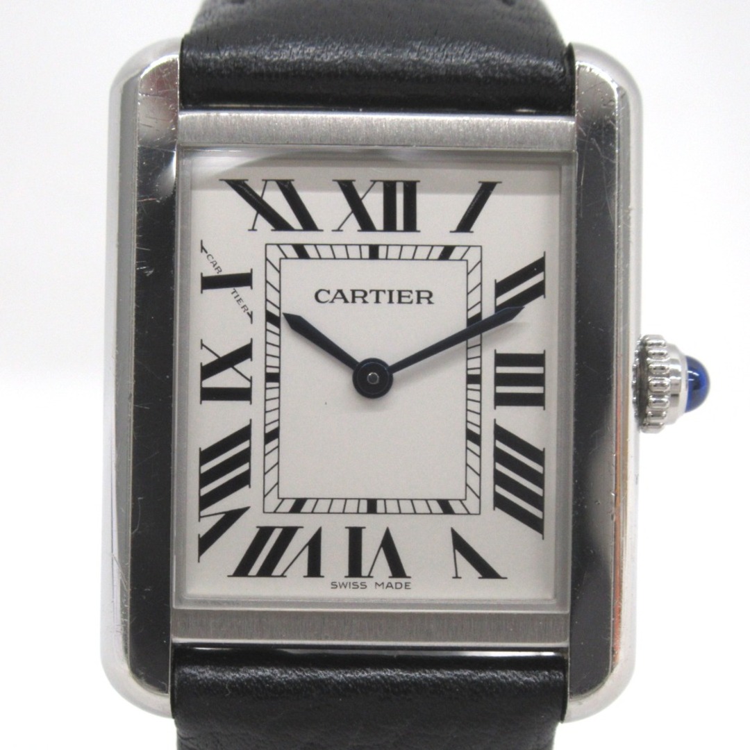 Cartier(カルティエ)のカルティエ 腕時計 クォーツ 2針 タンクソロ SM 3170 白系 KR54991 中古 レディースのファッション小物(腕時計)の商品写真