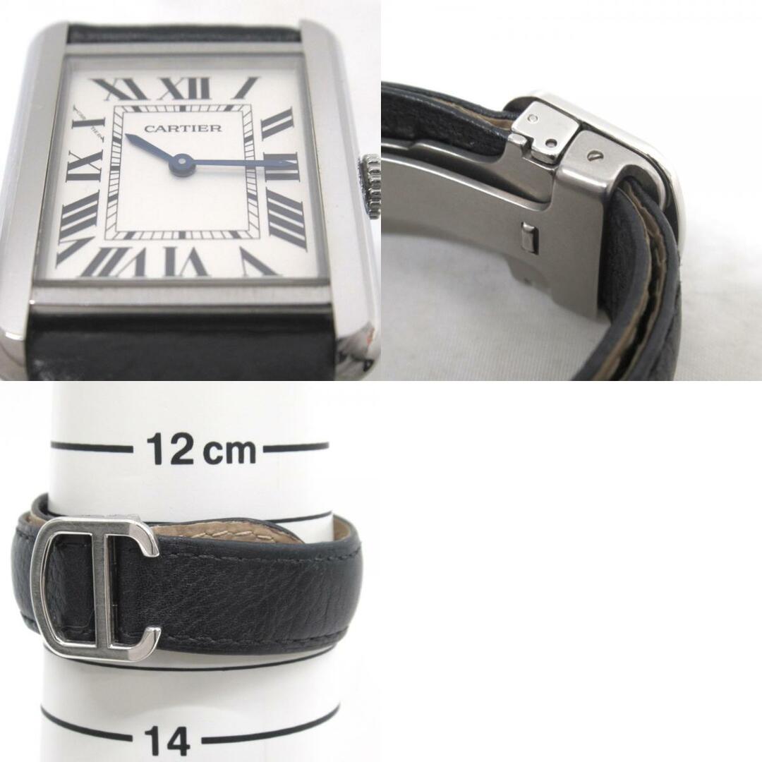 Cartier(カルティエ)のカルティエ 腕時計 クォーツ 2針 タンクソロ SM 3170 白系 KR54991 中古 レディースのファッション小物(腕時計)の商品写真