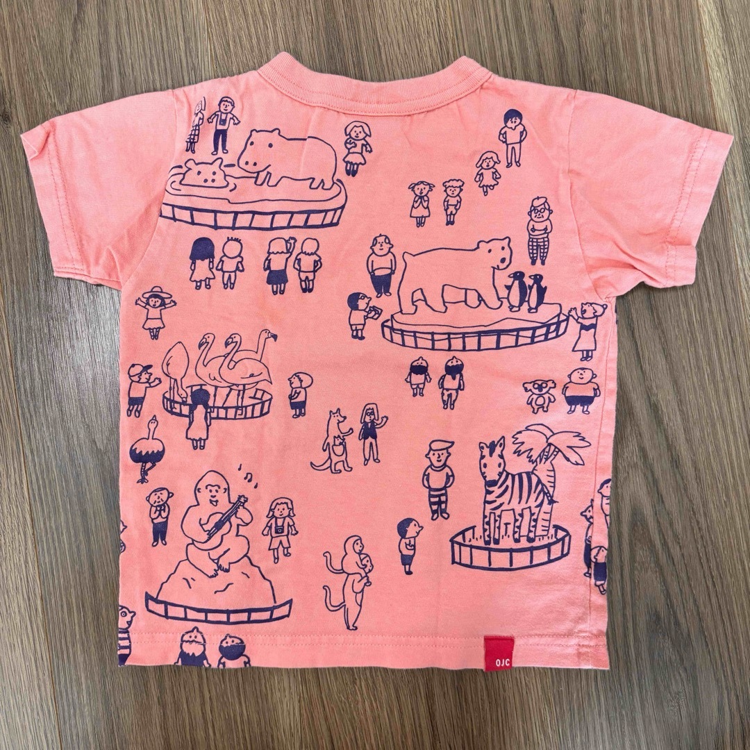 OJICO(オジコ)のオジコ　OJICO 半袖Tシャツ　4A 動物園　ZOO キッズ/ベビー/マタニティのキッズ服男の子用(90cm~)(Tシャツ/カットソー)の商品写真