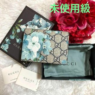 グッチ(Gucci)の未使用級✨付属完備✨グッチ 折り財布 GGスプリーム ブルームス ミケーレ(財布)