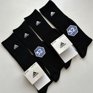 アディダス(adidas)のアディダス　ワンポイント刺繍　靴下　ソックス　スクールソックス　4足セット(ソックス)