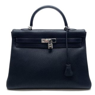 エルメス(Hermes)のエルメス ケリー35 フィヨルド バッグ トートバッグ ブルーインディゴ ブルー(トートバッグ)