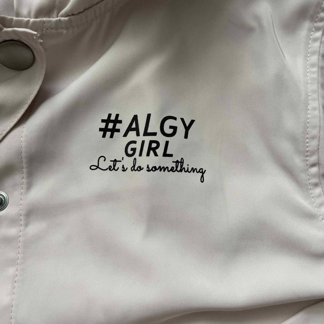 ALGY(アルジー)のALGY  フードつき　春アウター　XS キッズ/ベビー/マタニティのキッズ服女の子用(90cm~)(ジャケット/上着)の商品写真