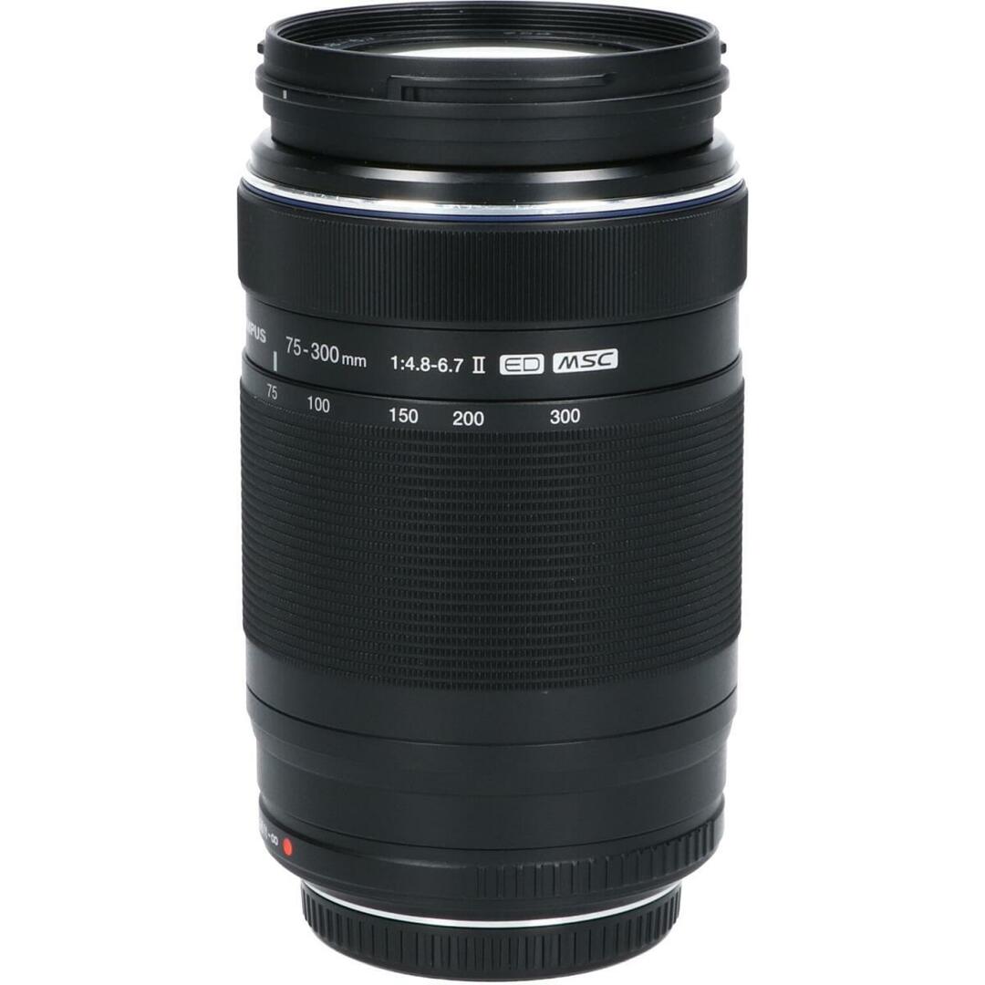 OLYMPUS(オリンパス)のＯＬＹＭＰＵＳ　ＭＺＤ　ＥＤ７５－３００ｍｍ　Ｆ４．８－６．７ＩＩ スマホ/家電/カメラのカメラ(レンズ(ズーム))の商品写真