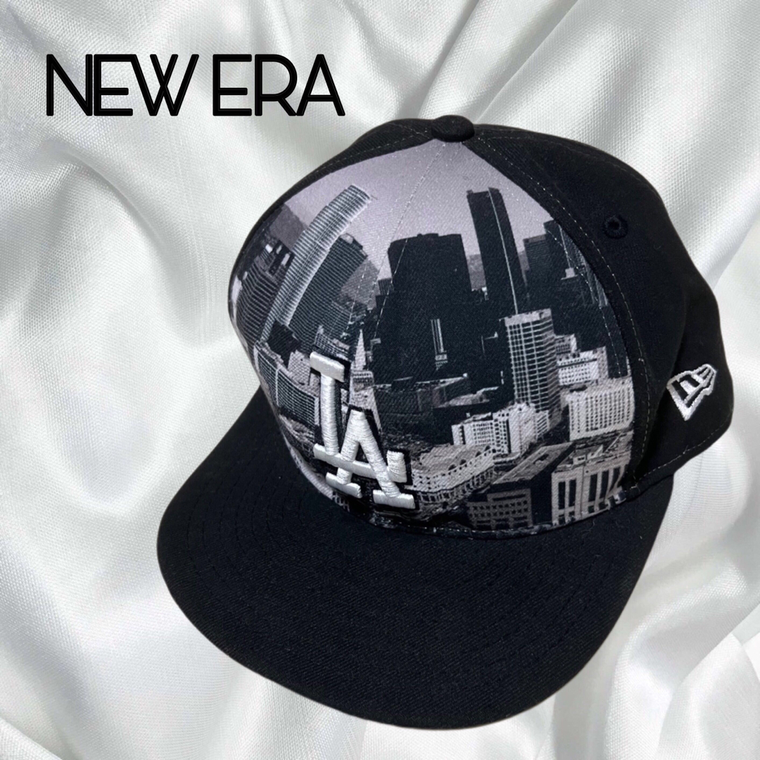 NEW ERA(ニューエラー)のニューエラ 正規品 LA ドジャース 黒 ブラック キャップ 帽子 大きめサイズ メンズの帽子(キャップ)の商品写真