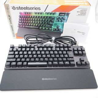 美品 steelseries スティールシリーズ KB-00012 APEX PRO TKL JP メカニカルゲーミングキーボード 有線 日本語配列 eスポーツ PC周辺機器 HU953 