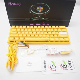 美品 Ducky ダッキー DKON2161ST One III 3 Mini メカニカルゲーミングキーボード 有線テンキーレス 赤軸 eスポーツ PC 機器 HU955 (PC周辺機器)